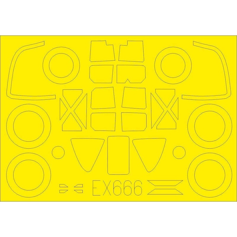 1/48 P-38F/G Masking Sheet (for Tamiya)