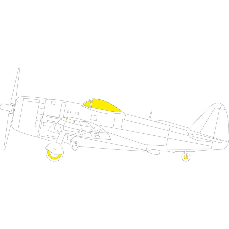 1/48 P-47D-30 Tface Mask (for Miniart)