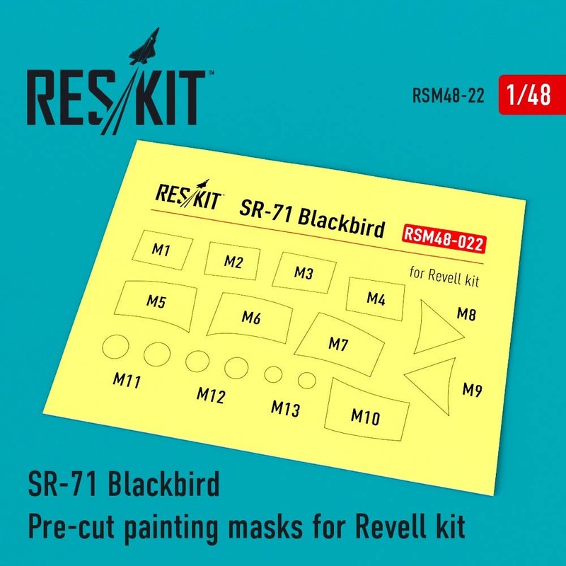 1/48 SR-71 Blackbird Pre-cut painting masks for Revell kit