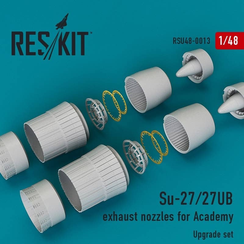 1/48 Su-27/27UB Exhaust Nozzles (for Academy)