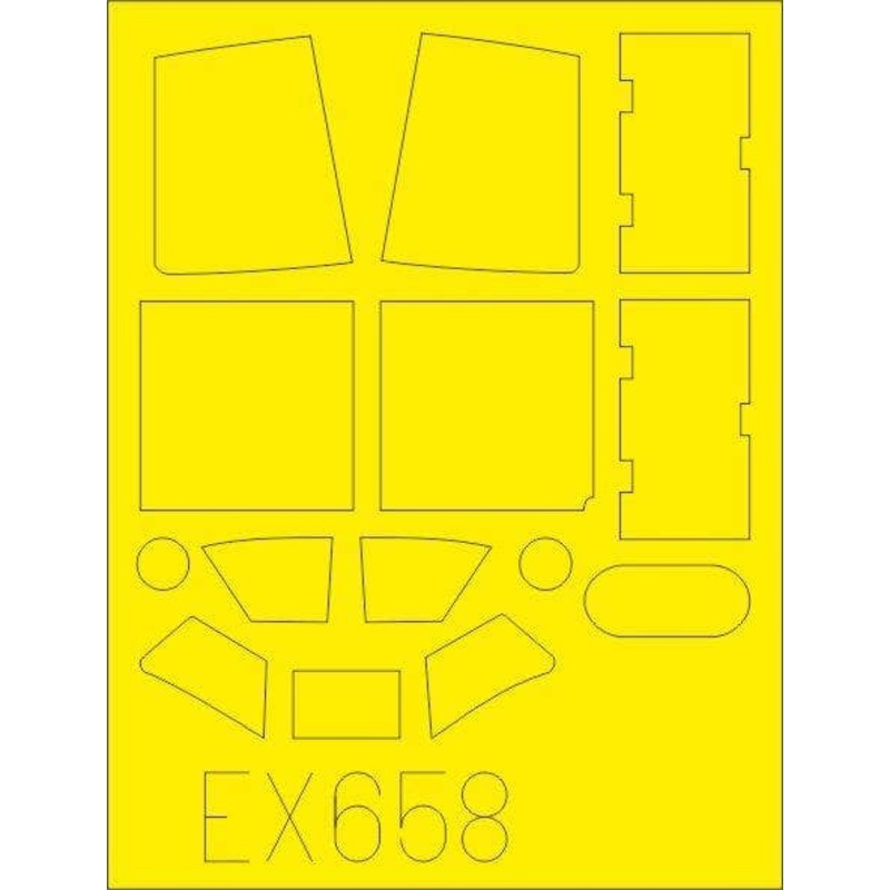 1/48 Yak-1b Masking Sheet (for Zvezda)