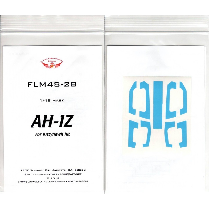1/48 AH-1Z Canopy Mask Set (For KH Kit)