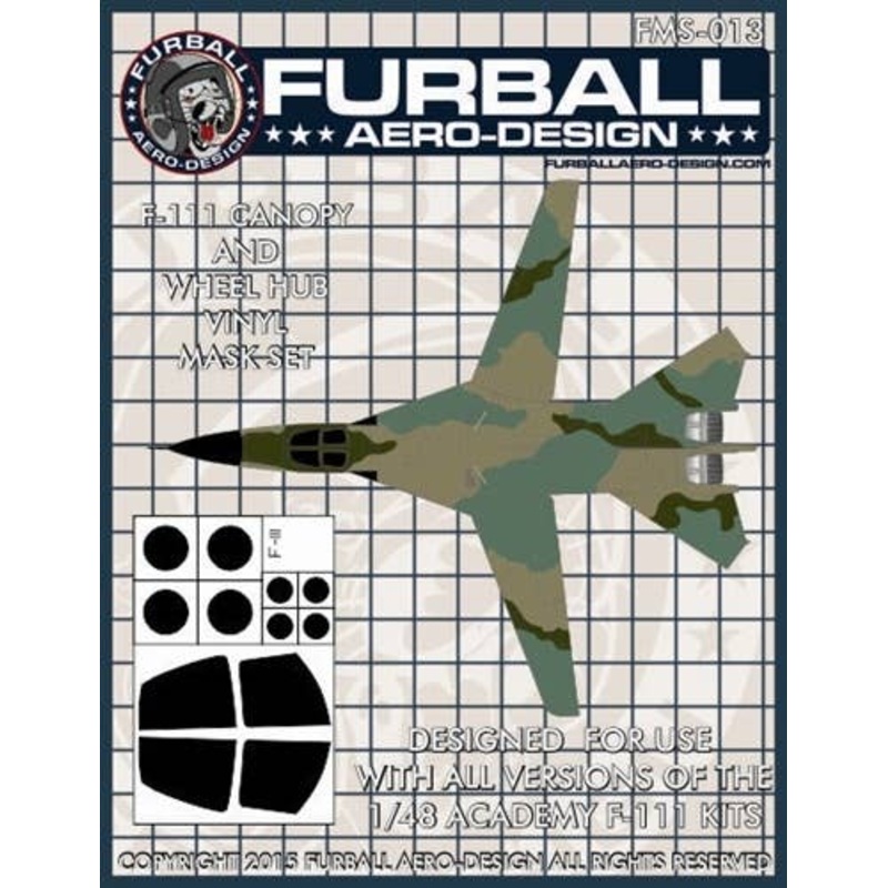 1/48 F-111 Vinyl Mask Set (for Academy)