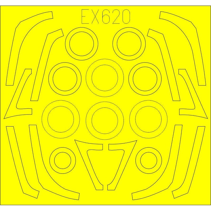 1/48 F-16C/N TFace Masking Sheet (for Tamiya)