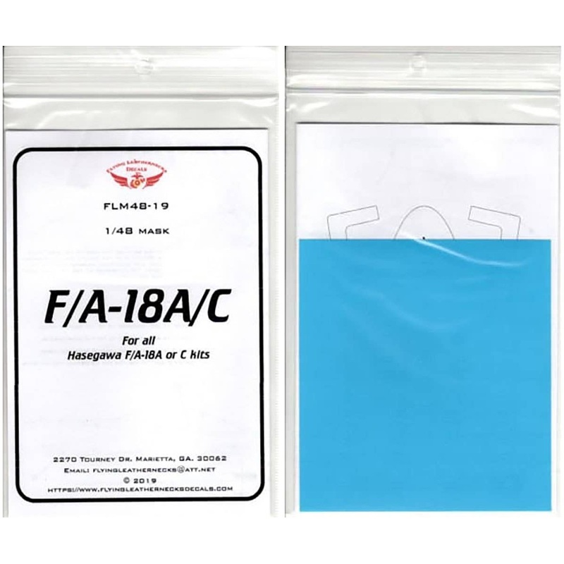 1/48 F/A-18A/C Canopy & Wheel Mask (for Hasegawa)