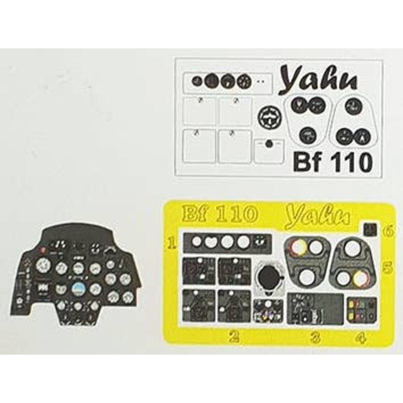 1/48 Messerschmitt Bf110E / F Coloring Instrument Panel Cyber