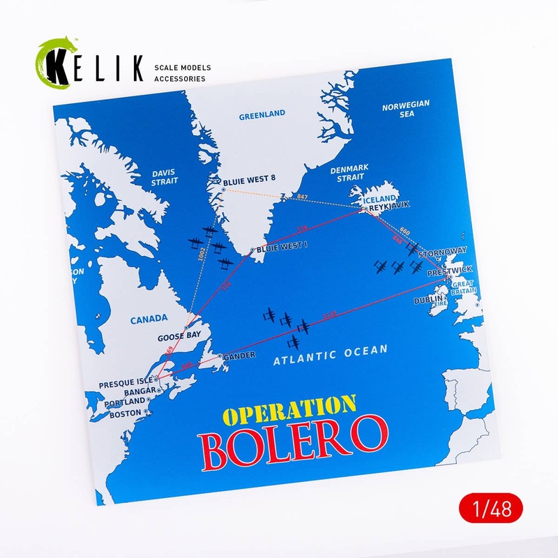 1/48 Operation Bolero WWII era - Acrylic 3 mm (240 x 240 mm) (190g)