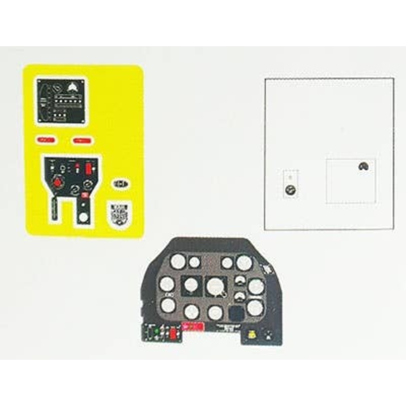 1/48 P-51D Mustang Late Coloring Instrument Panel (Eduard)