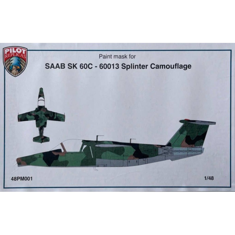 1/48 Paint mask for SK60 C with Viggen Camouflage