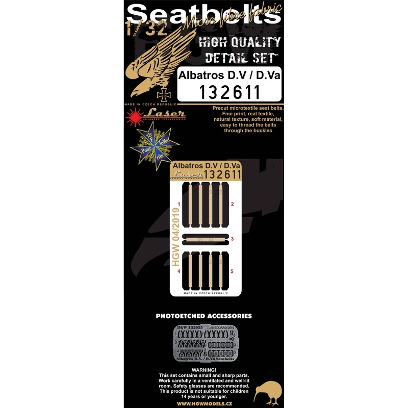 1/32 Albatros D.V/D.Va Fabric Seatbelt (for Wingnut Wings)