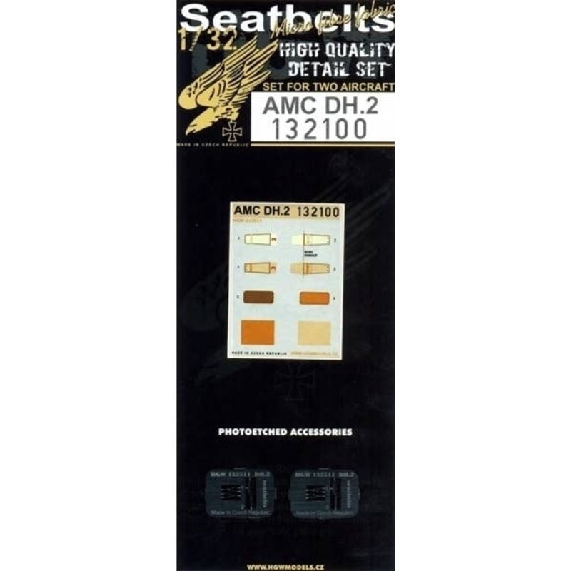 1/32 AMC DH.2 Microfiber Seatbelt (for Wingnut Wings)