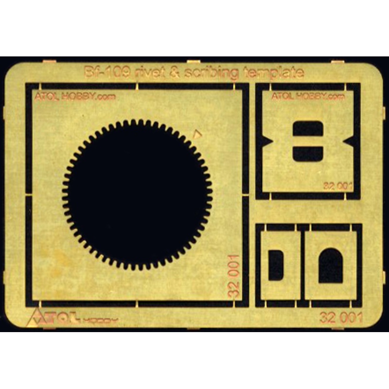 1/32 Bf-109 Rivet & Scribing Template