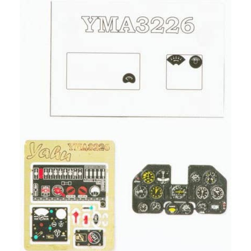 1/32 Early P-40N (N-1 N-5) Kitty Hawk Coloring Instrument Panel (Hasegawa)