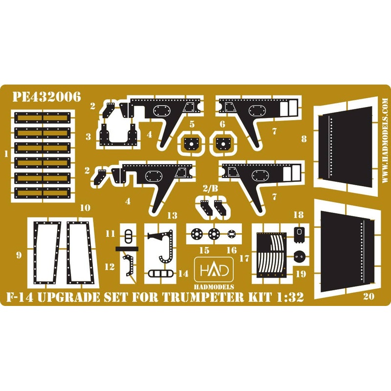 1/32 F-14 Upgrade set for Trumpeter kit Photo-etched part
