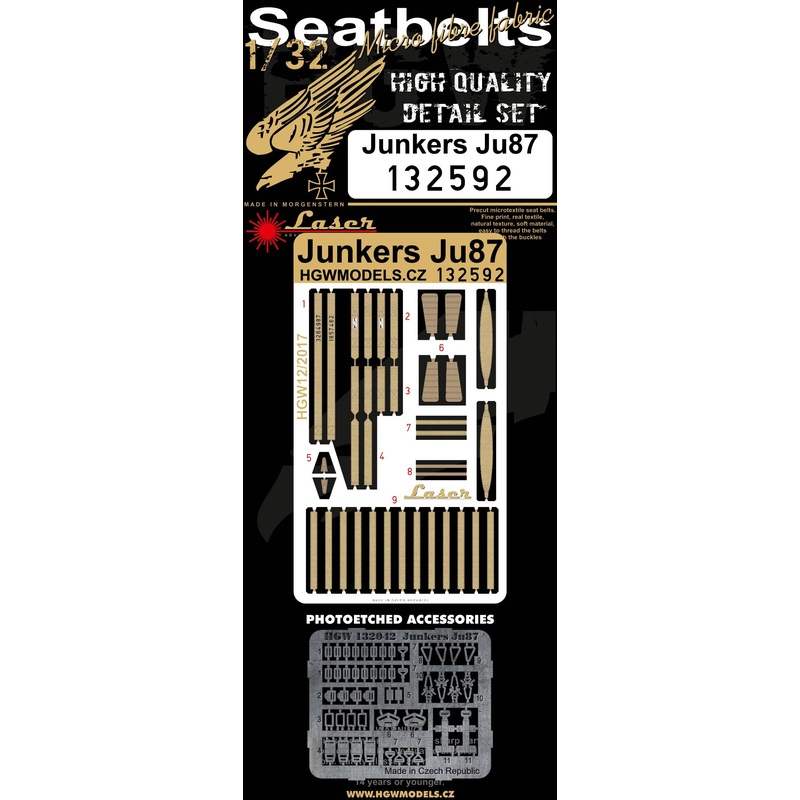 1/32 Junkers Ju 87 Stuka Fabric Seatbelt