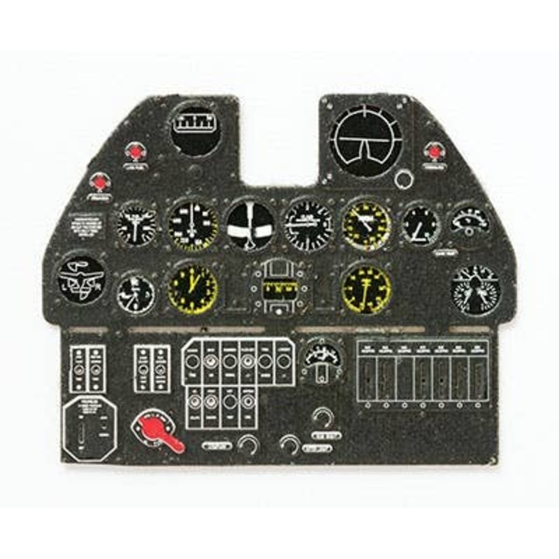1/32 P-40E Kitty Hawk Coloring Instrument Panel (Hasegawa)