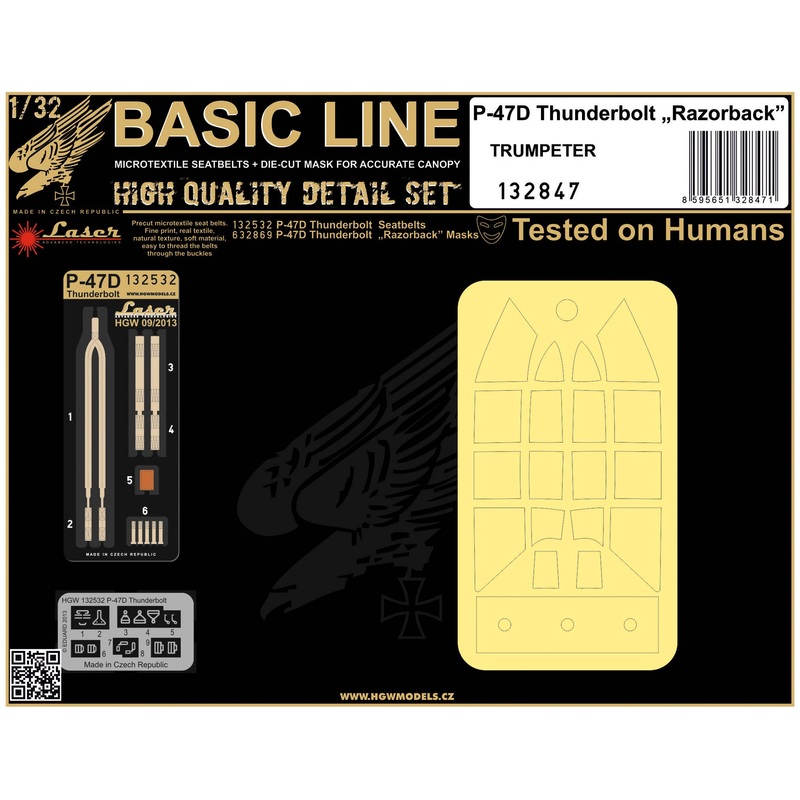 1/32 P-47D Thunderbolt Razorback Seatbelts