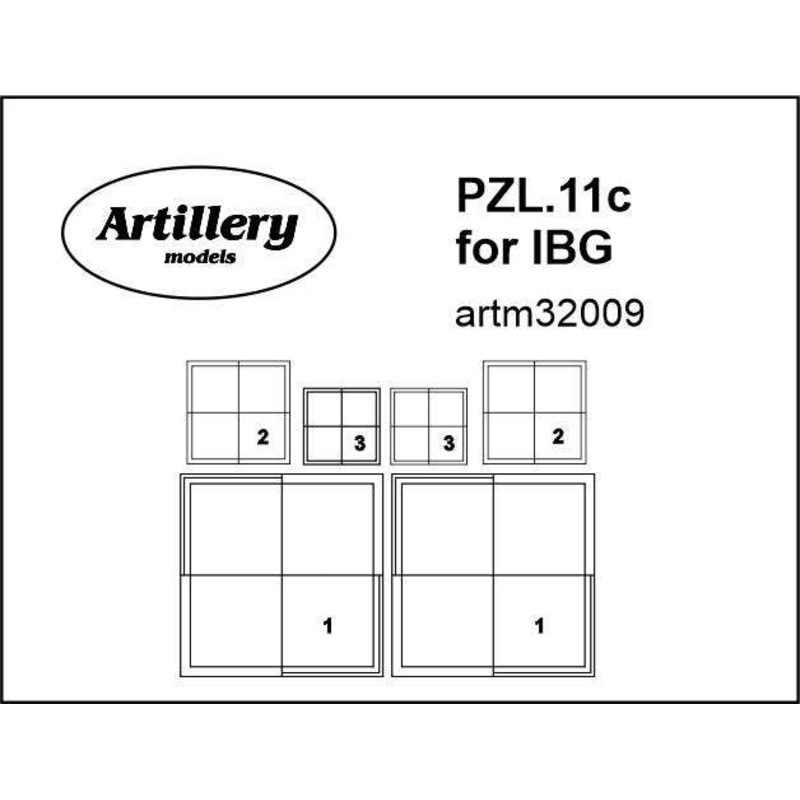 1/32 PZL P.11c National Insignia MASK, for IBG