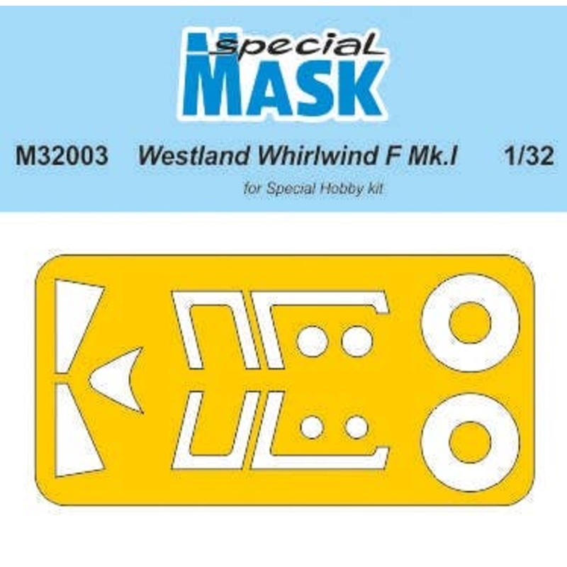 1/32 Westland Whirlwind F Mk.I Painted Mask Sticker (For Special Hobby)