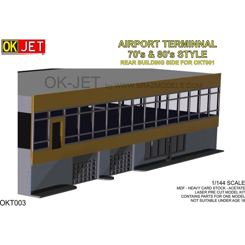 1/144 70s & '80s Architecture Style Rear Building Side (for BRZOKT001)