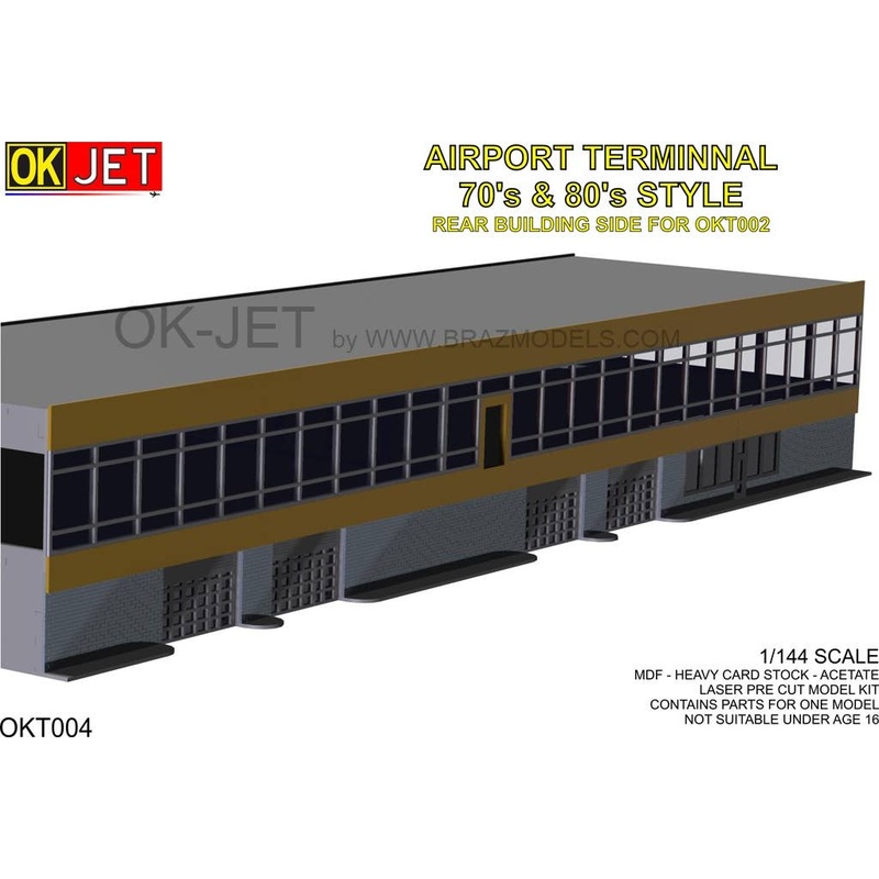 1/144 70s & '80s Architecture Style Rear Building Side (for BRZOKT002)