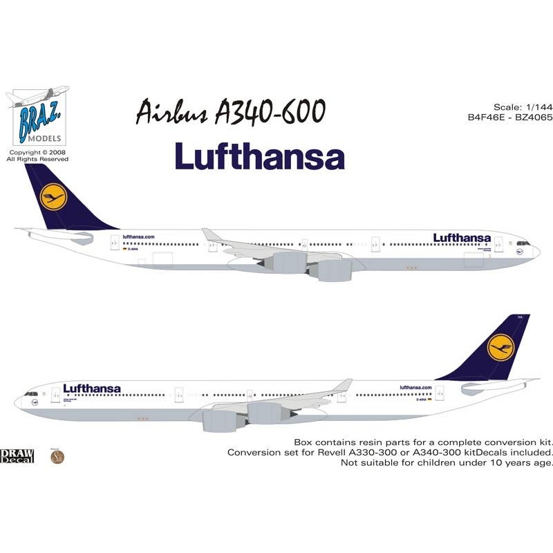 1/144 Airbus A340-600 Conversion Set Lufthansa (for Revell)