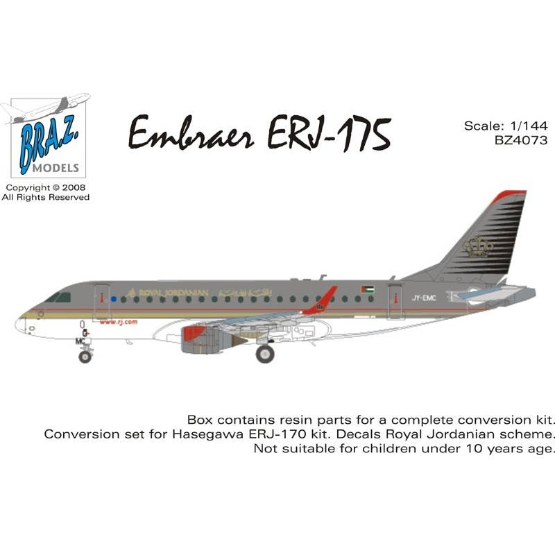 1/144 Embraer ERJ-175 Conversion Set Royal Jordanian (for Hasegawa)