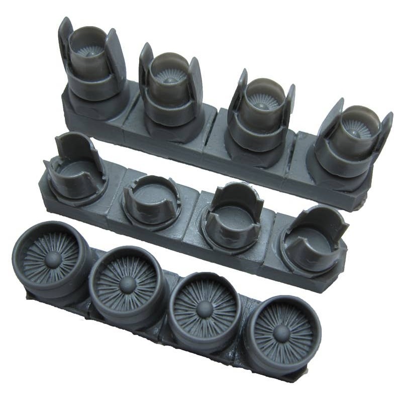 1/144 Il-76 Engines Intake + Open Reversers Exhausts (for Trumpeter)