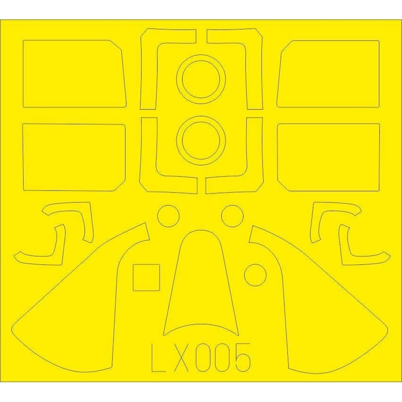 1/24 F6F-5 Masking Sheet (for Airfix)