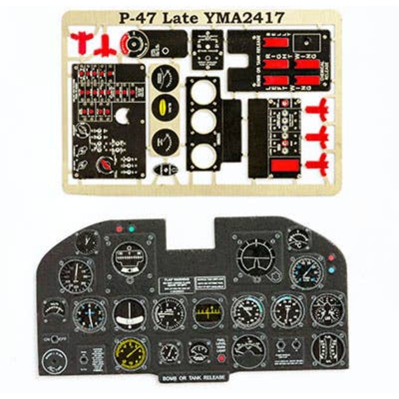 1/24 P-47 Thunderbolt Late Coloring Instrument Panel Kinetic Other
