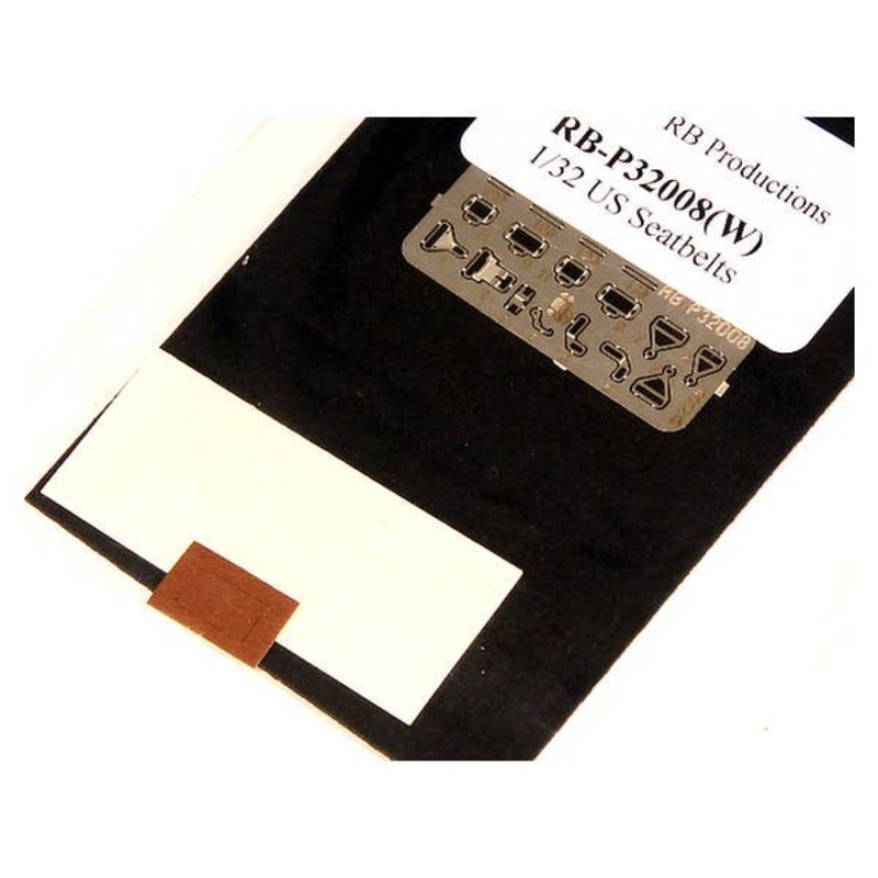 1/32 US Seatbelts White