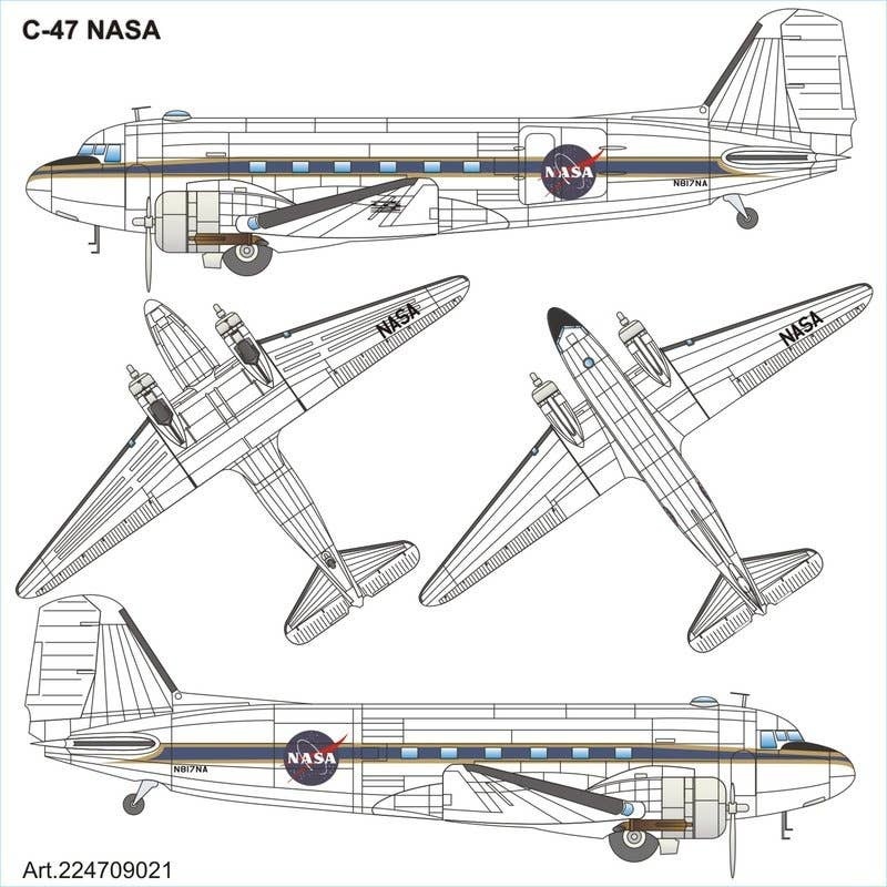 1/87 Douglas C-47 NASA