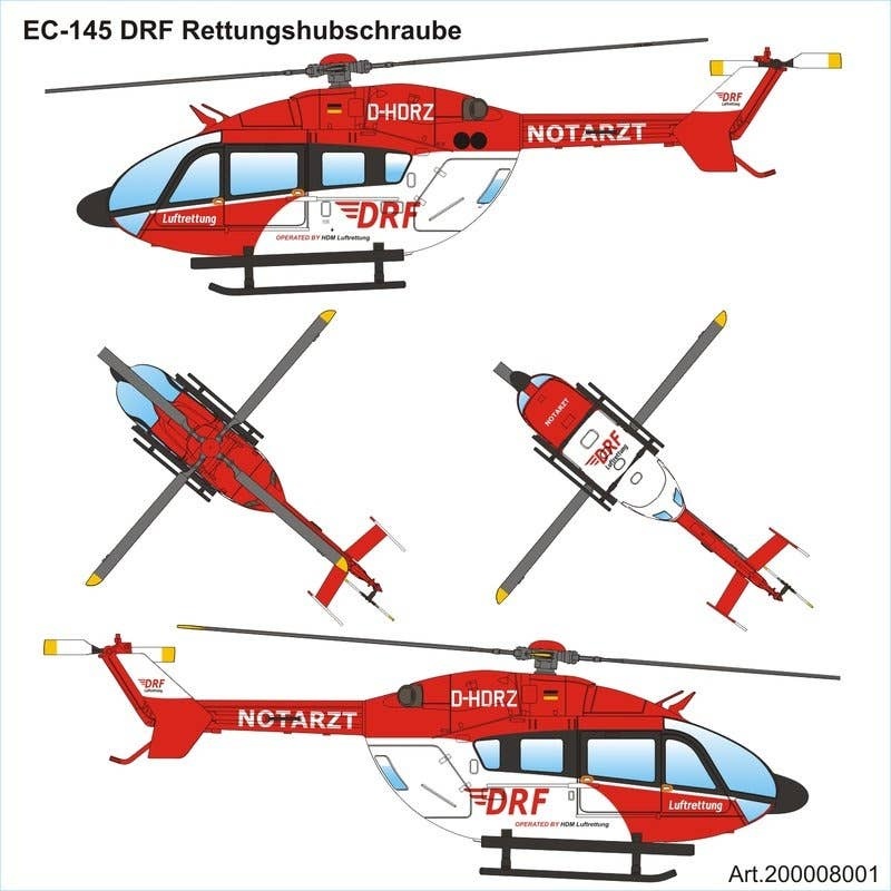 1/87 Eurocopter EC-145 DRF Rettungshubschrauber