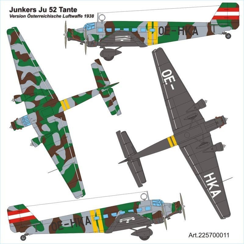 1/87 JU-52/3m Osterreichische Luftwaffe 1938