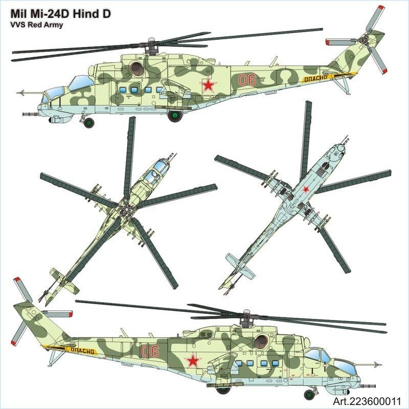1/87 Mil Mi-24D Hind D VVS Red Army