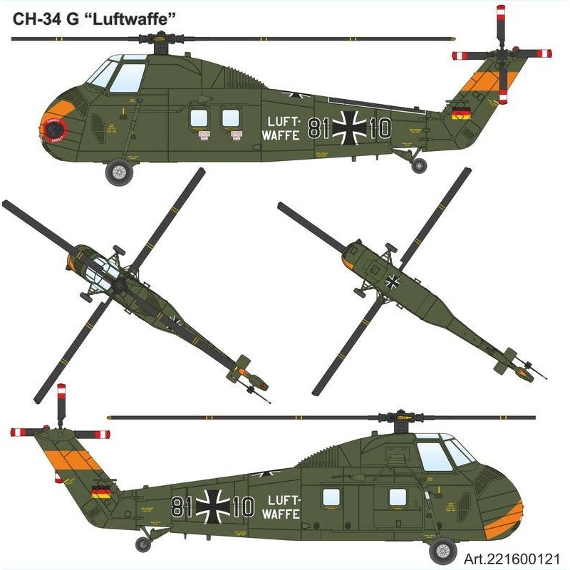 1/87 Sikorsky CH-34 Luftwaffe Bundeswehr