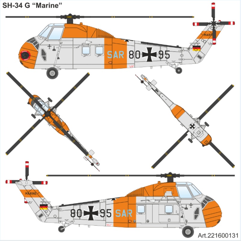 1/87 Sikorsky SH-34 Marine Bundeswehr