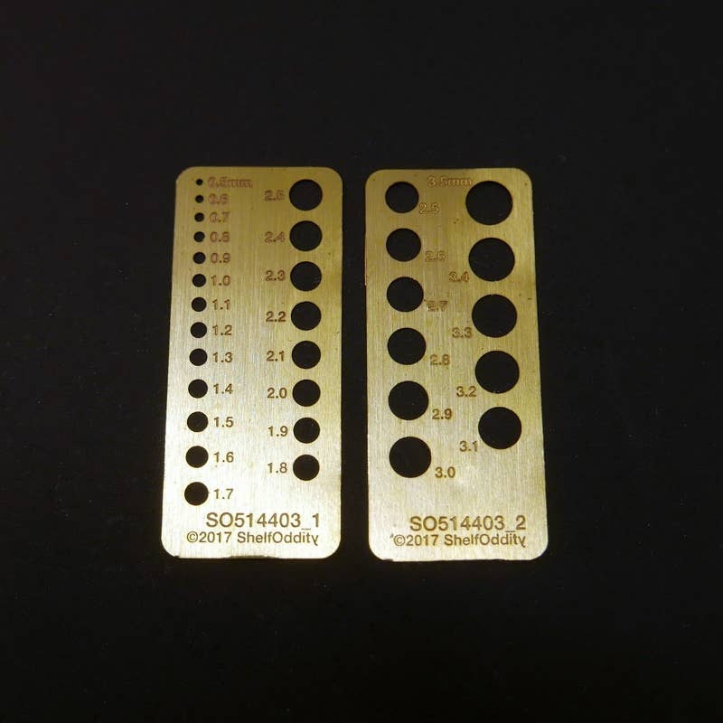 Circle templates 0.5-3.5mm