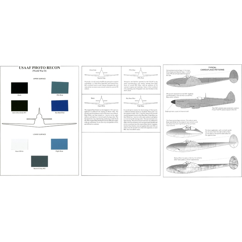 USAAF Photo Recon Aircraft Color Chart