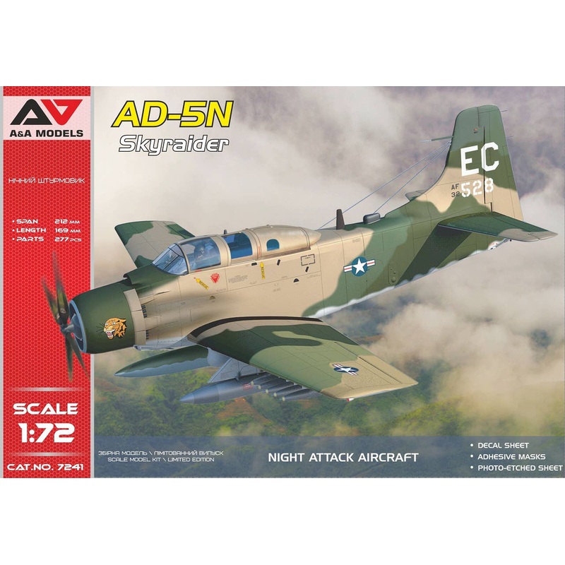 1/72 AD-5N SkyRaider night attack aircraft