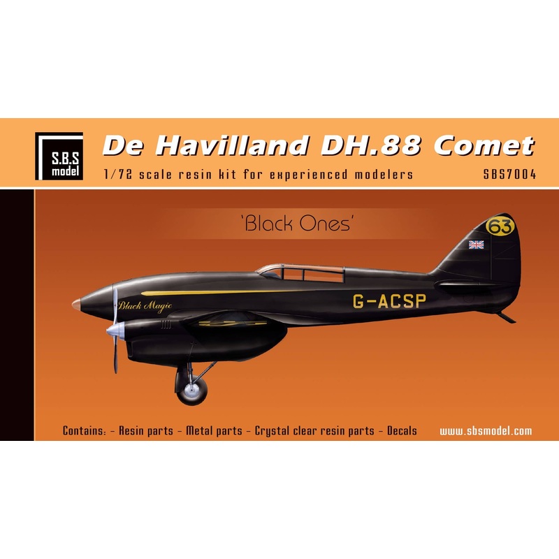1/72 De Havilland DH-88 Comet 'Black ones'