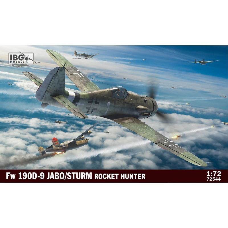 1/72 German Focke-Wulf Fw190D-9 attack Aircraft Rocket Installed