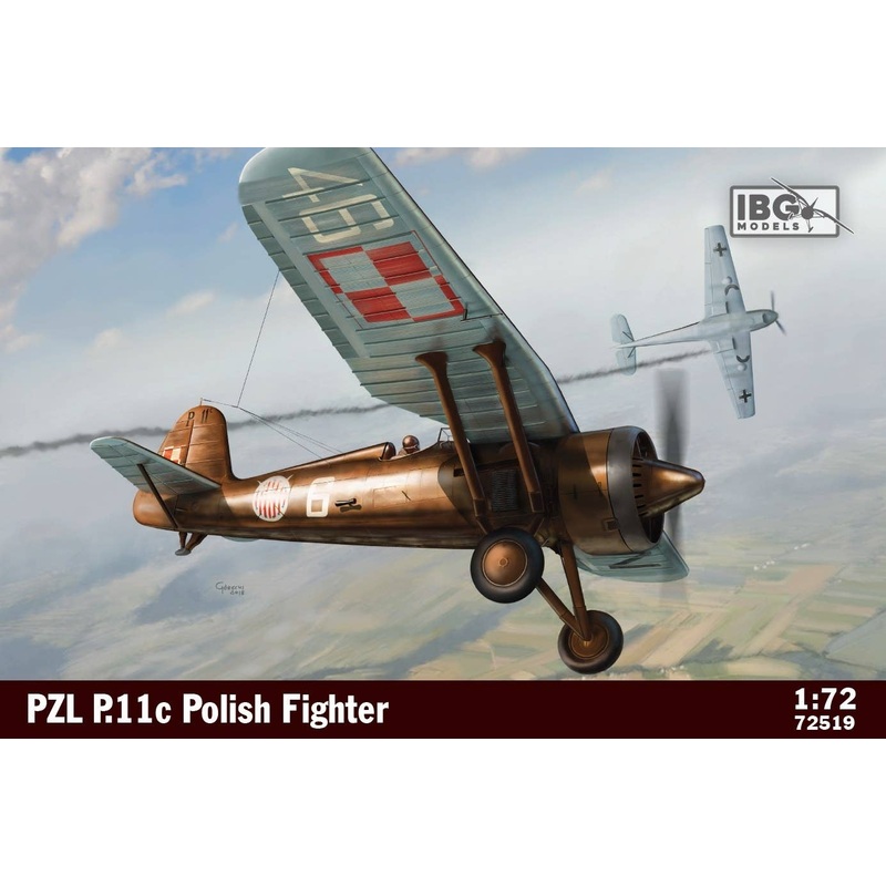 1/72 Poland PZL P.11c Gull Wing Fighter
