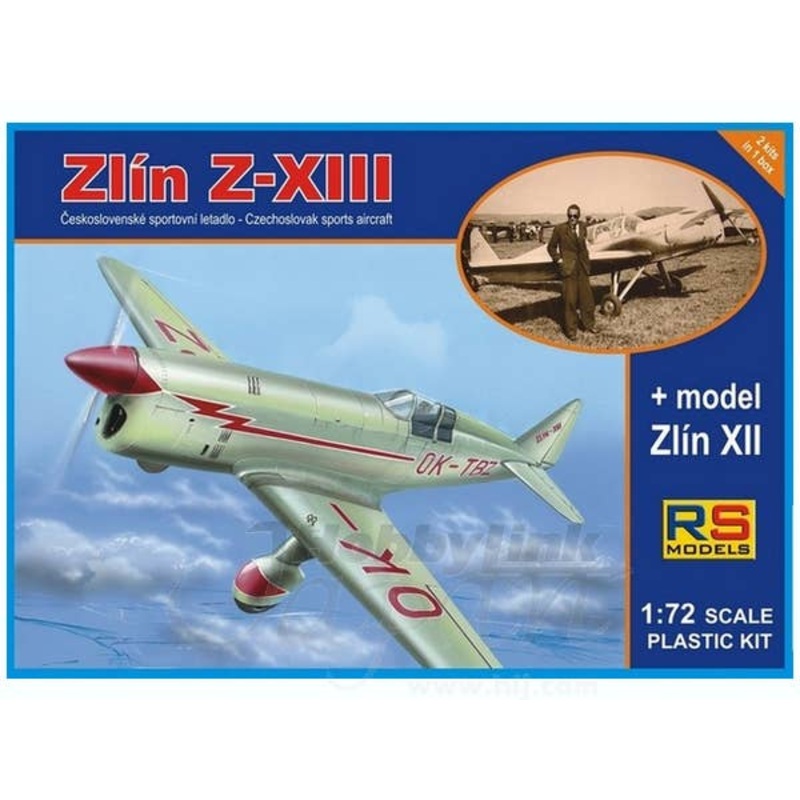 1/72 Zlin-XIII +Zlin XII 102 (2 kits in box)