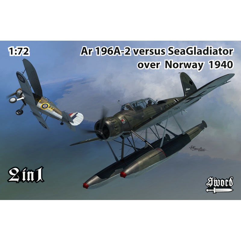 1/72 Arado Ar 196A-2 Versus Sea Gladiator Over Norway (2 in 1 Series)