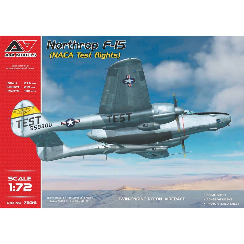 1/72 Northrop F-15 (NACA Test Flights)