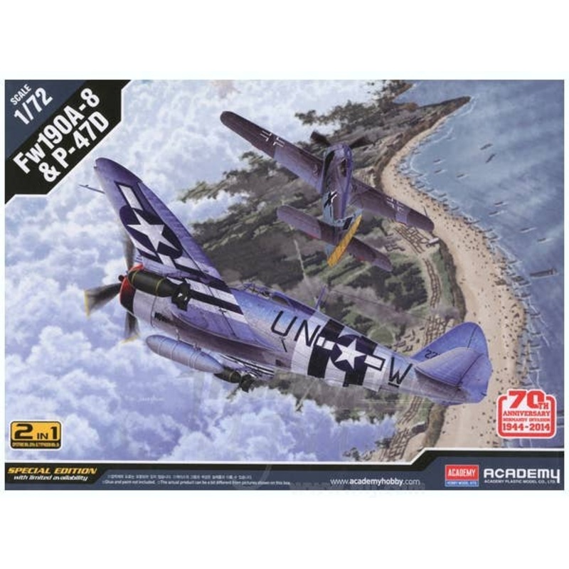 1/72 P-47D & Fw190A-8 Invasion of Normandy 70th Anniversary Set (Limited)
