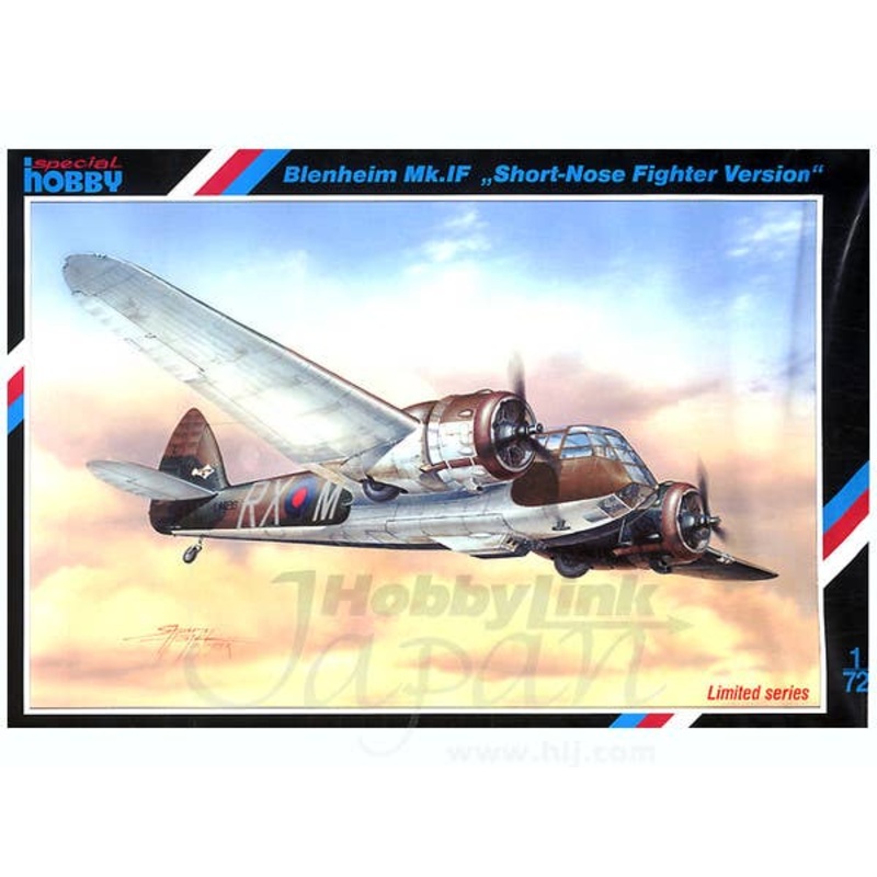 1/72 Blenheim Mk.IF Short-Nose Fighter Version Limited Series