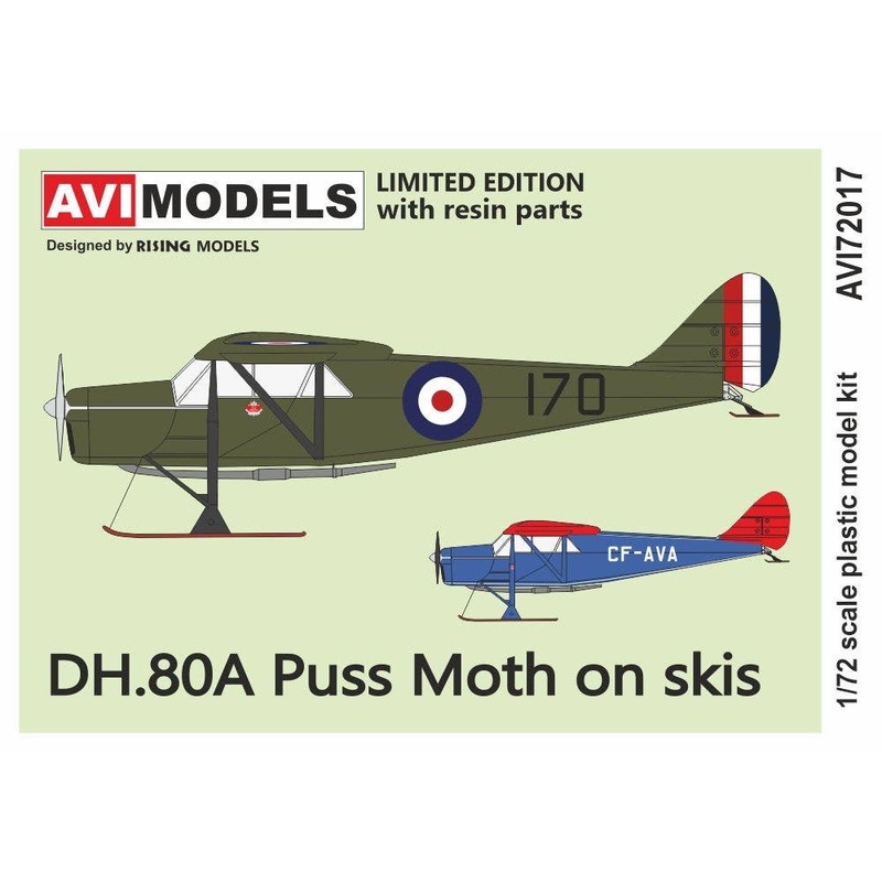1/72 DH.80A Puss Moth on skis