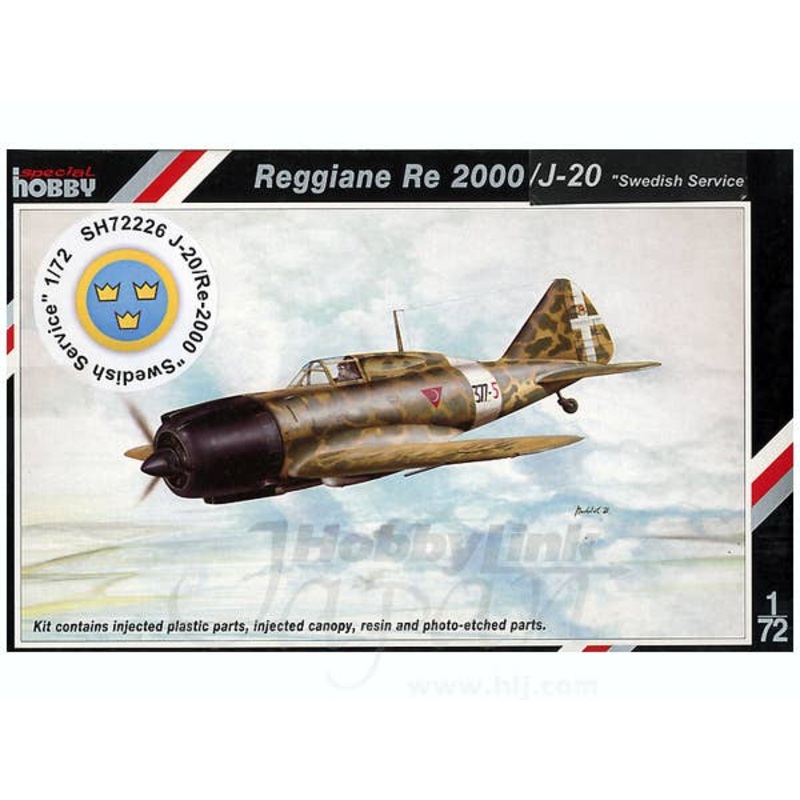 1/72 J-20/Reggiane Re-2000 Swedish Service Swedish Air Force